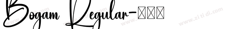 Bogam Regular字体转换